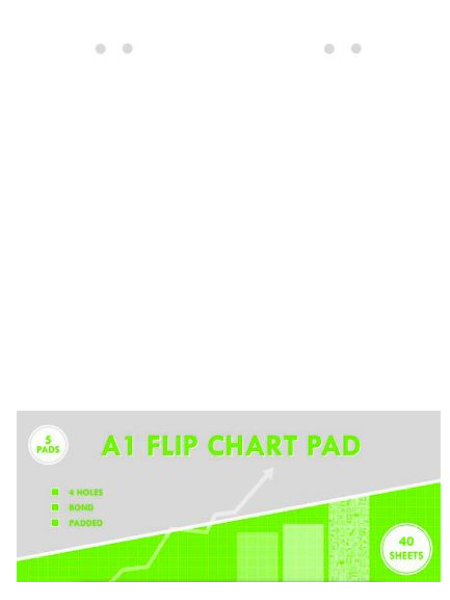 A1-FLIP-CHART-PAD.jpg Treeline A1 Flipchart Pad 40 Sheets - Pack of 5 - Image 1