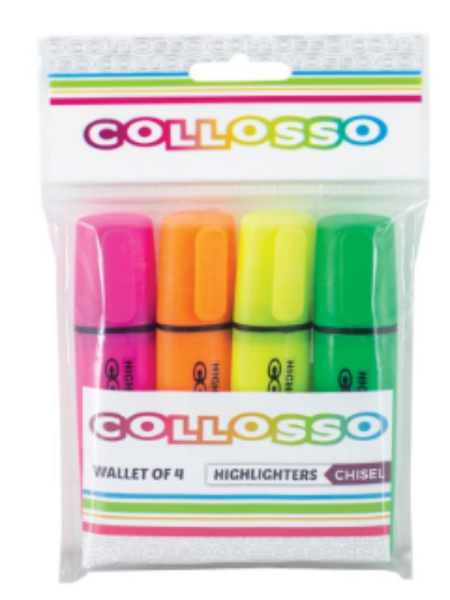 COLLOSSO-HIGHLIGHTER-4.png Collosso Highlighter Wallet of 4 - Image 1