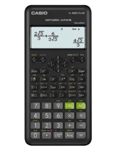 fx82esplus.ii-blackjpg.jpg Casio FX-82ES Plus Scientific Calculator Edition - Image 1