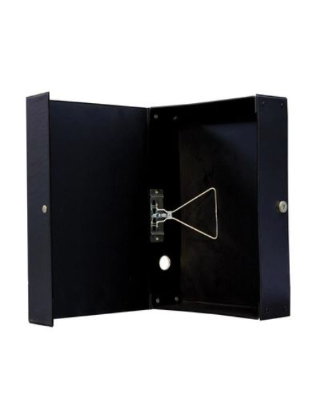 spring-clip-box-file.jpg Black PVC Spring Clip Filing Box - Image 1